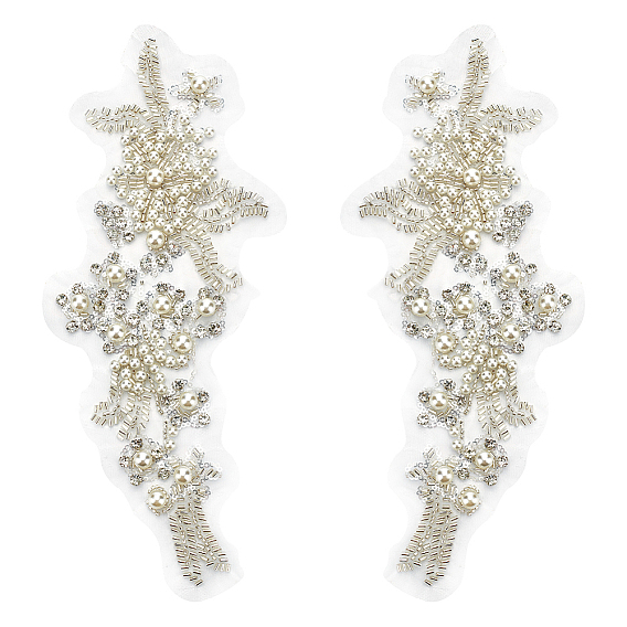 Кружевной воротник с цветочной вышивкой, декольте отделка одежды пошив аппликации край, аксессуары для одежды diy