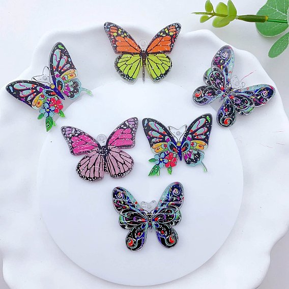 Acrylic Pendants, Butterfly