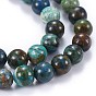 Natural Chrysocolla Beads Strands, Round