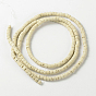 Natural Coconut Column Bead Strands, 3.5x1.5~4mm, Hole: 1mm, about 216pcs/strand, 22.8 inch