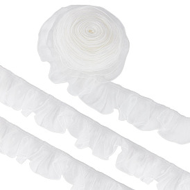 1шт 10 ярдов органза плиссированная кружевная отделка, для аксессуаров для одежды