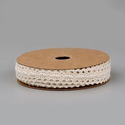Des rubans de coton, motif ovale