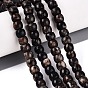 Natural Biotite Beads Strands, Barrel