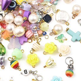 Glass & Acrylic Jewelry Making Findings, Including Pendants & Links, Mixed Shapes