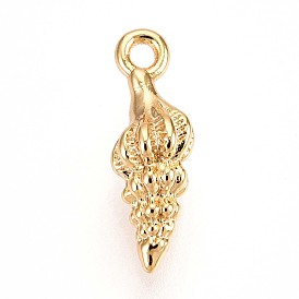 Латунные подвески, формы раковины, без кадмия, без никеля и без свинца