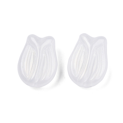 Непрозрачный акрил с блестящими пудровыми шариками, тюльпан