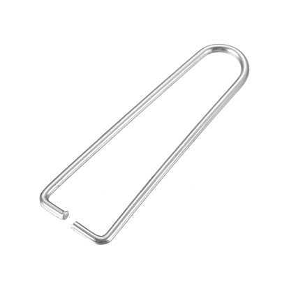 Vacuum Plating 304 Stainless Steel Ice Pick Pinch Bails, Clips for Beads