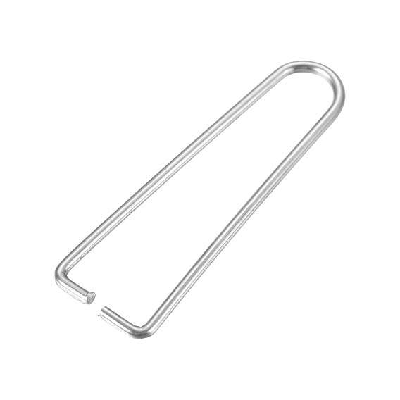 Vacuum Plating 304 Stainless Steel Ice Pick Pinch Bails, Clips for Beads