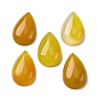 Кабошоны из натурального желтого агата, окрашенная и подогревом, слеза