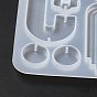 DIY Bohemian Style Geometrical Pendants Silicone Molds, Resin Casting Molds, for UV Resin, Epoxy Resin Jewelry Making, Arch/Wave/Round