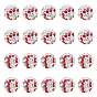 20pcs perles de strass en argile polymère faites à la main, ronde