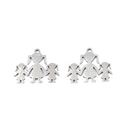 201 Stainless Steel Pendants Ion Plating(IP), Girl