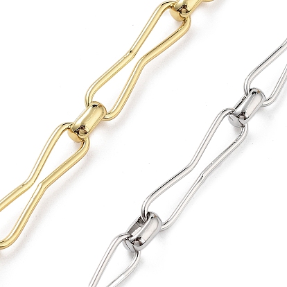 Латунные звенья цепи в форме песочных часов с покрытием стойки, несварные, с катушкой, долговечный, без кадмия и без свинца