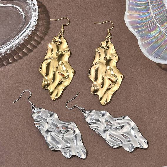 304 из нержавеющей стали болтаться серьги, nuggest, ионное покрытие (ip), сложить очарование