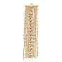 Brass Micro Pave Clear Cubic Zirconia Big Pendants, Tassel Charms