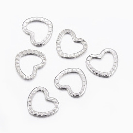 304 de acero inoxidable que une los anillos, corazón