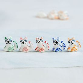 Фарфоровые бусины ручной работы, собака, пастельный фарфор