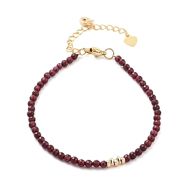 Mozambique Import Natural Garnet Round Beaded Bracelets for Women