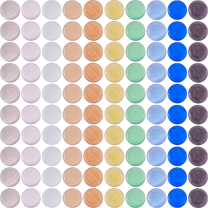 140шт 10 цвета кабошоны лэмпворк, полукруглый