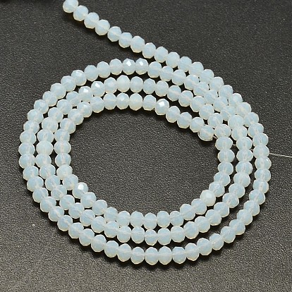 Faceted Rondelle Opalite Beads Strands