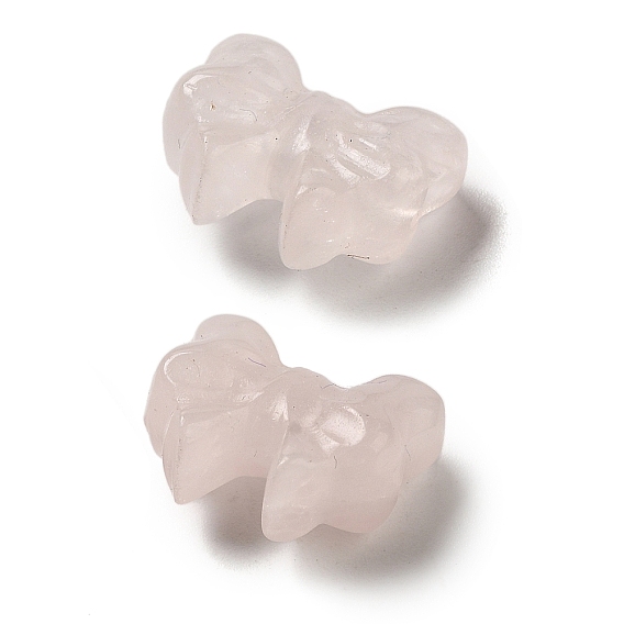 Природного розового кварца бусы, бантом