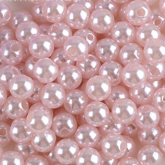 Абс пластиковые жемчужные бисера, круглые