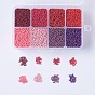 12/0 Grade A Round Glass Seed Beads, Baking Paint