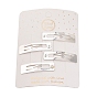 Rectangle Iron Snap Hair Clip Findings, DIY Hair Accessories Making