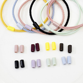 Plastic Hair Rope Tube Buckle, Hair Setting, For DIY Girl's Hair Accessories Ponytail Decoration