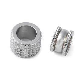 201 из нержавеющей стали европейские шарики, бусины с большим отверстием, колонка