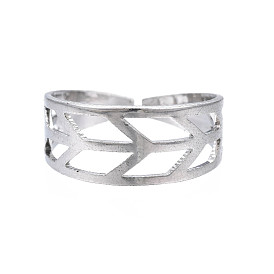 Iron Arrows Open Cuff Rings for Women, Cadmium Free & Lead Free