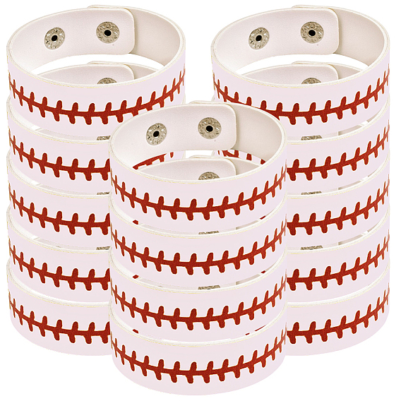 Браслет из кожи с широким шнуром и кнопкой для мужчин и женщин