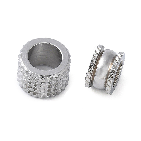 201 из нержавеющей стали европейские шарики, бусины с большим отверстием, колонка