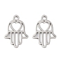 316 хирургические подвески из нержавеющей стали, лазерная резка, рука хамса с сердечным шармом