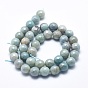 Natural Amazonite Beads Strands, Round, Faceted