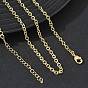 2.7MM Brass Cable Chain Necklaces for Women, Long-Lasting Plated