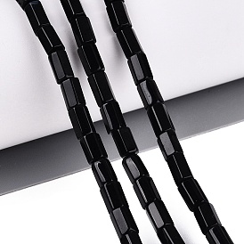 Natürlichen Obsidian Perlen Stränge, Sechskantprisma