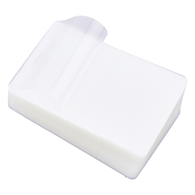 ПЭТ-пленка для ламинирования пакетов, защитная пленка для именных карточек, для горячего ламинатора, прямоугольные