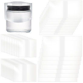 400шт 4 стили ПВХ термоусадочные пакеты, прямоугольные