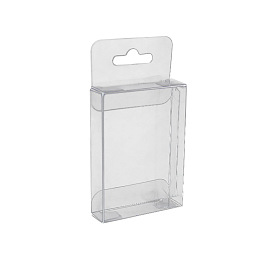 Window PVC Plastic Candy Boxes, with Hole Handle