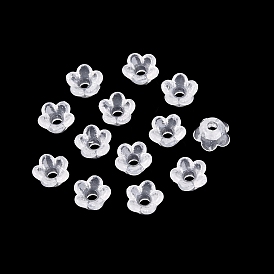 Transparent Acrylic Beads, Flower