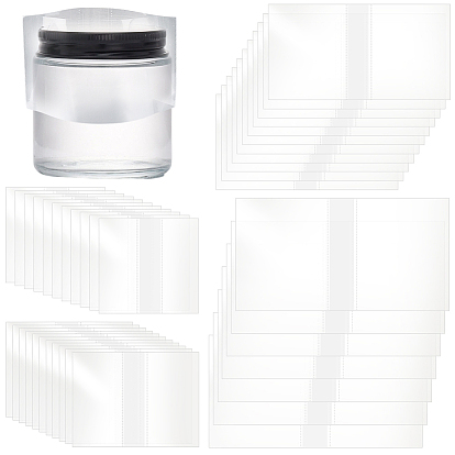 400шт 4 стили ПВХ термоусадочные пакеты, прямоугольные