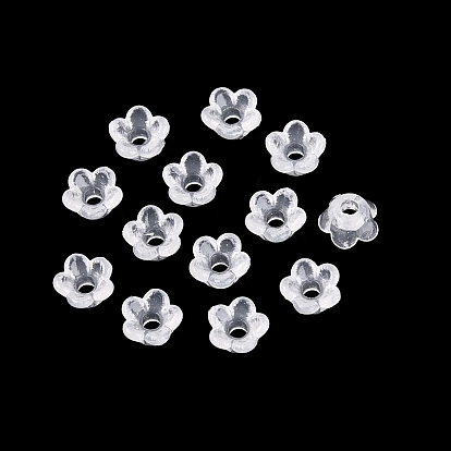 Transparent Acrylic Beads, Flower