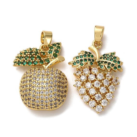 Латунные микро проложить кубического циркония подвески, стойки покрытие, долговечный, без свинца и без кадмия, реальный 18 k позолоченный