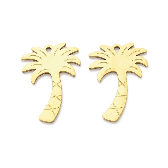 304 подвески из нержавеющей стали, кокосовая пальма, ионное покрытие (ip)