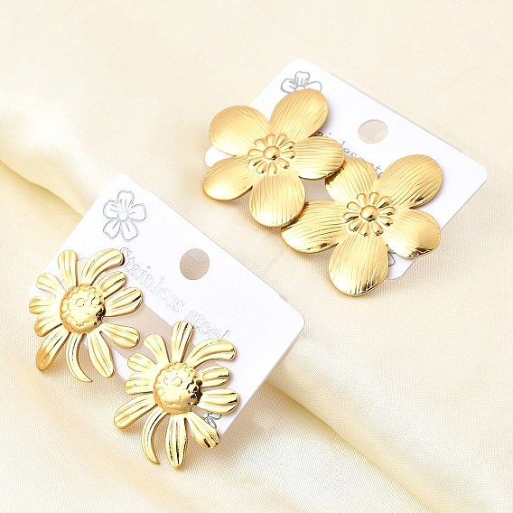 304 серьги из нержавеющей стали, вакуумное покрытие pvd