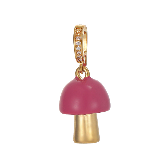 304 нержавеющей стальной эмали подвески, грибное очарование, ионное покрытие (ip), реальный 14 k позолоченный, долговечный