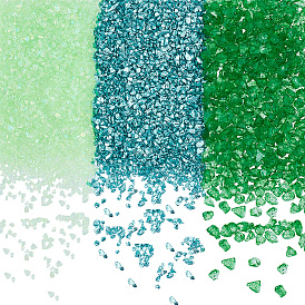 300g 3 стили стеклянных чипсов, самородки, для сада аквариумные вазы украшение растений