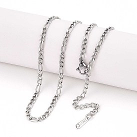 3мм 304 ожерелья из нержавеющей стали с цепочкой Фигаро