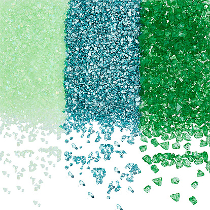 300g 3 стили стеклянных чипсов, самородки, для сада аквариумные вазы украшение растений